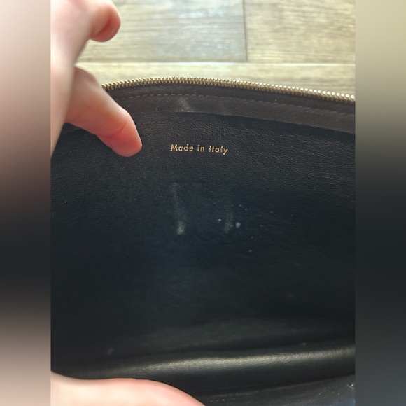 CELINE Envelope Crossbody Tricolor Leather Maroon Black - Picture 8 of 11